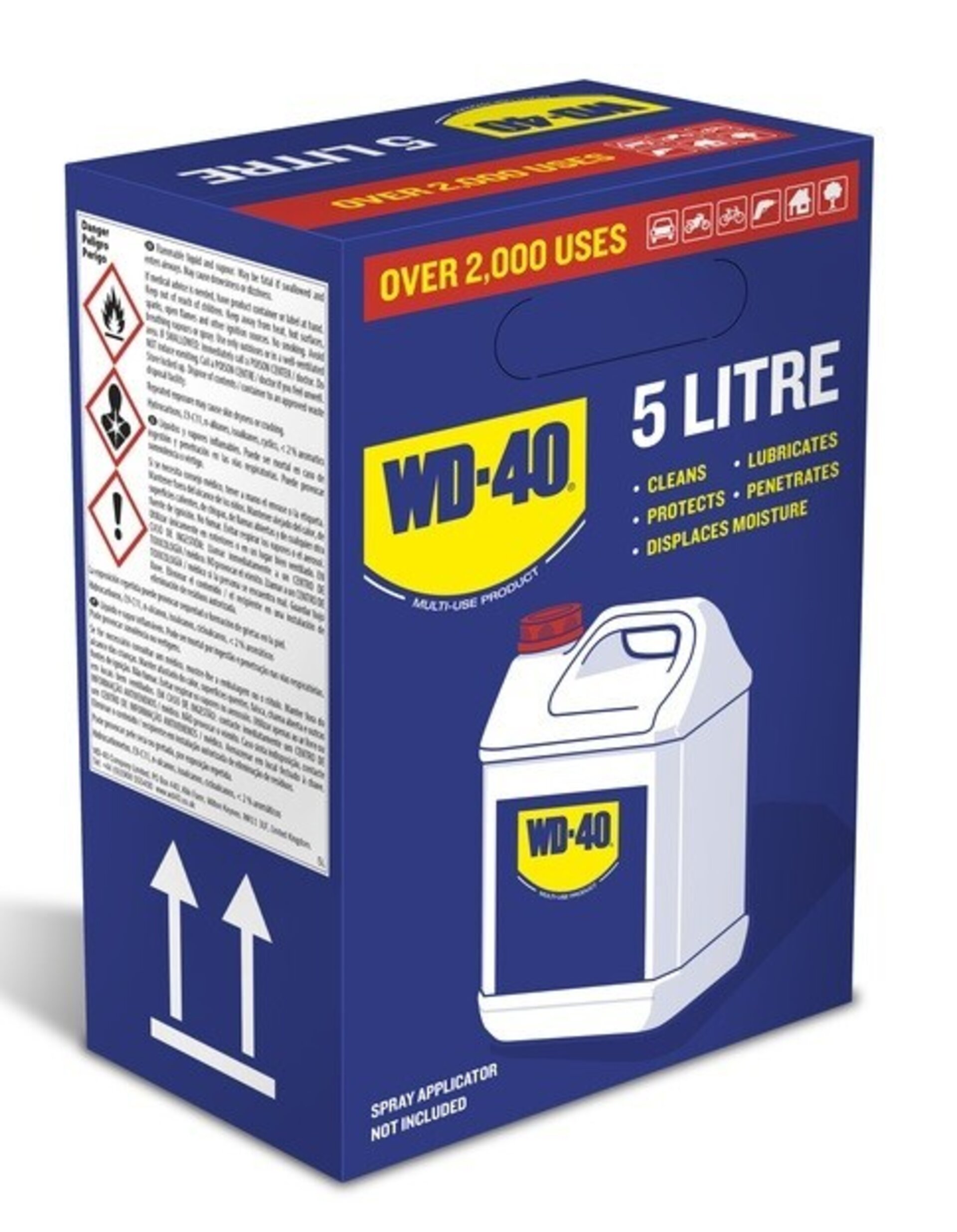 Lubricante multiuso WD-40 Garrafa 5L + pulverizador para usos in - 1